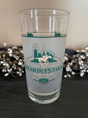Belmont Stakes 147 Commemorative Racing Festival Glass - 2015
